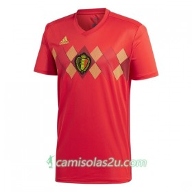 Camisolas de Futebol Bélgica Equipamento Principal 2018 Manga Curta